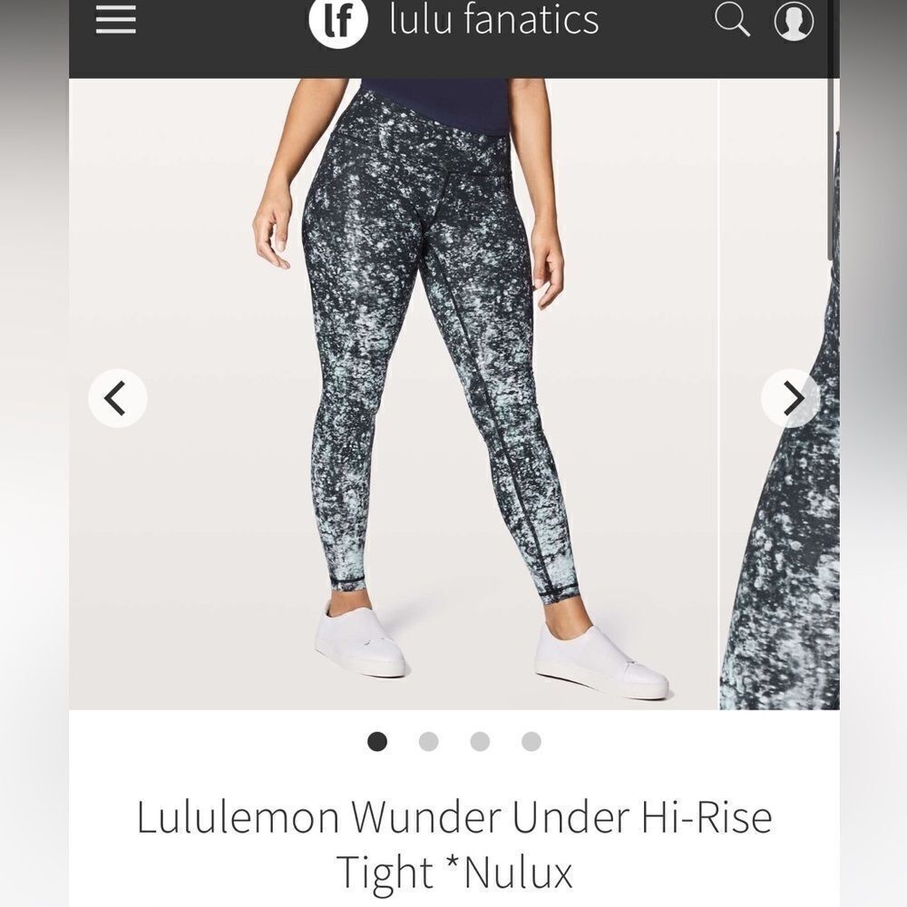 Lululemon Wunder Under Hi-Rise Tight *Nulux Effervescence* size 6